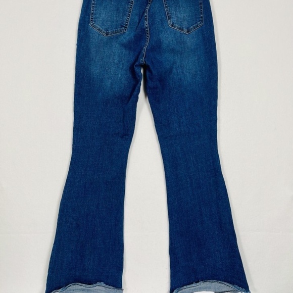 YMI Jeans Womens 11 / 30 Blue Flared Ripped Split Hems Pants High Rise Denim - Picture 5 of 10